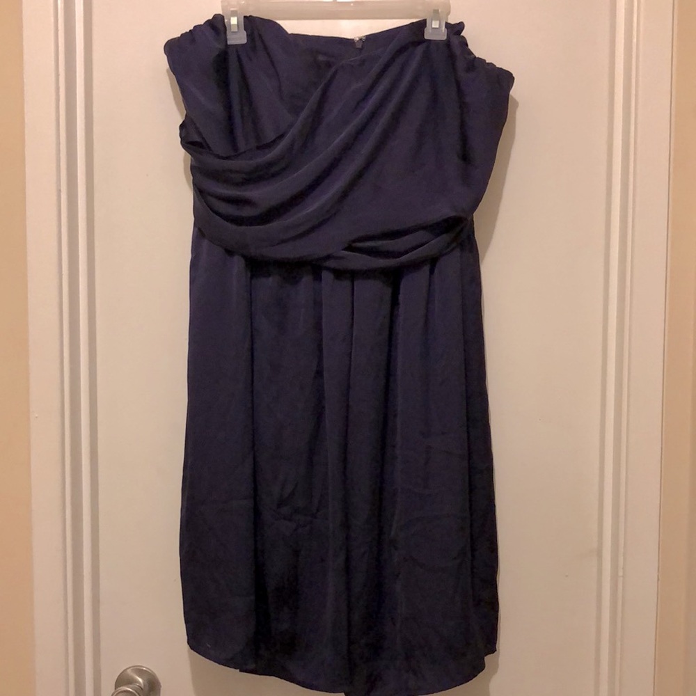 FORMAL STRAPLESS MINI DRESS -PLUM-  22